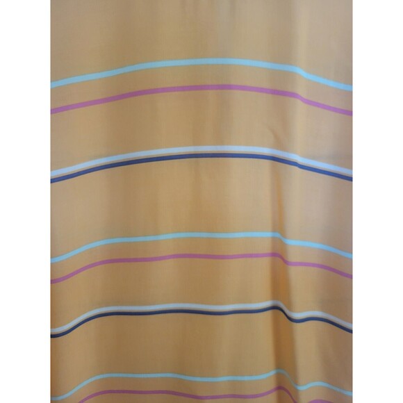 Stylus Women's Short Sleeve Striped Blouse Top Tangerine/Light Orange Size XL - Picture 3 of 6